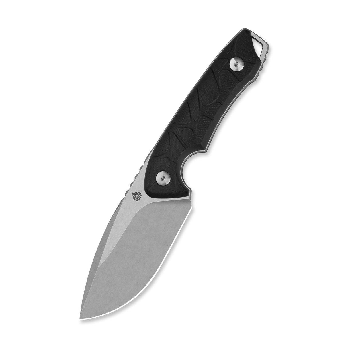 QSP Tiny TOT Fixed Blade Knife 10Cr15MoV Blade Black G10 Handle