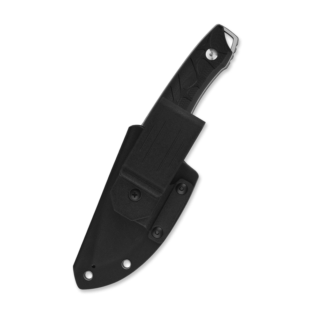 QSP Tiny TOT Fixed Blade Knife 10Cr15MoV Blade Black G10 Handle