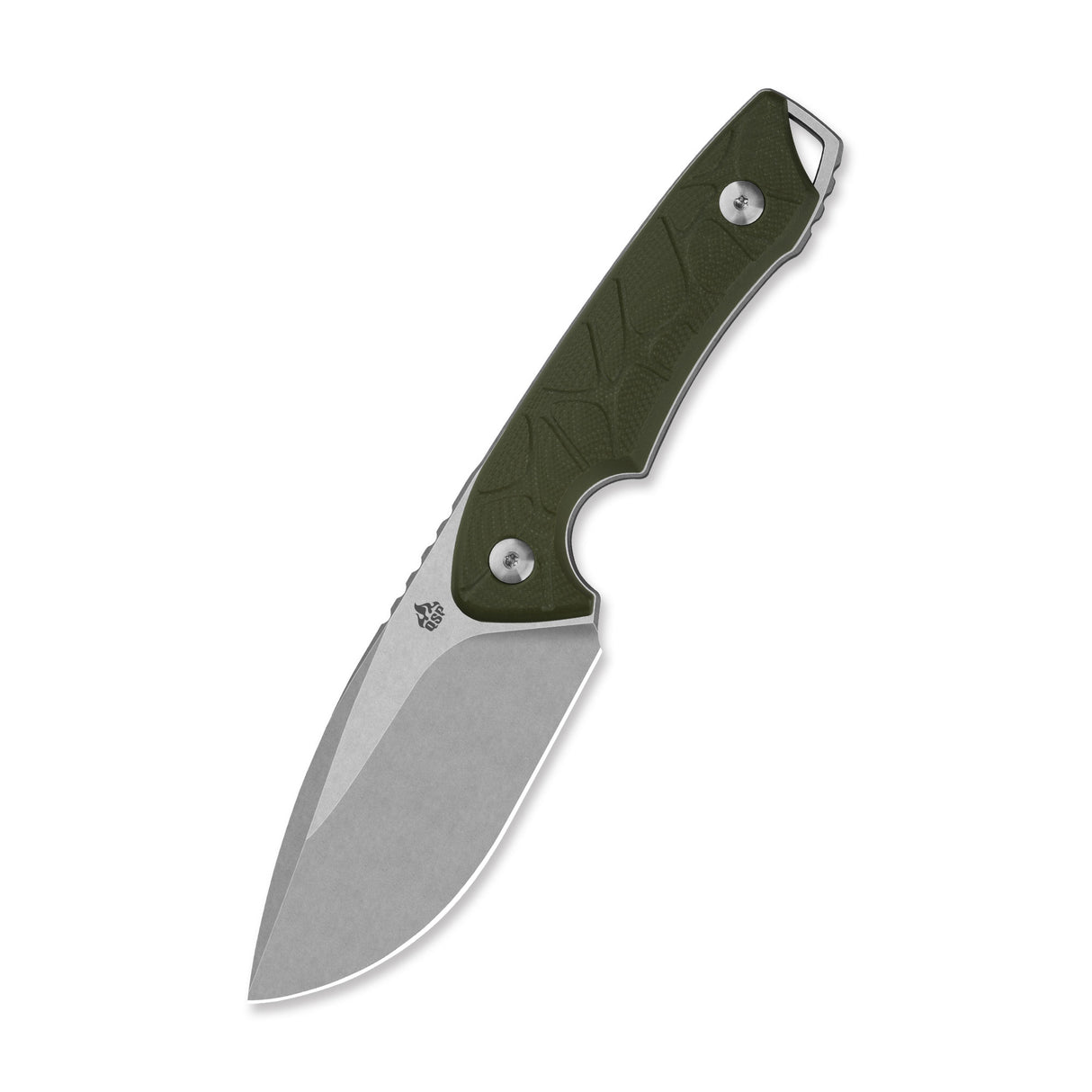 QSP Tiny TOT Fixed Blade Knife 10Cr15MoV Blade OD Green G10 Handle