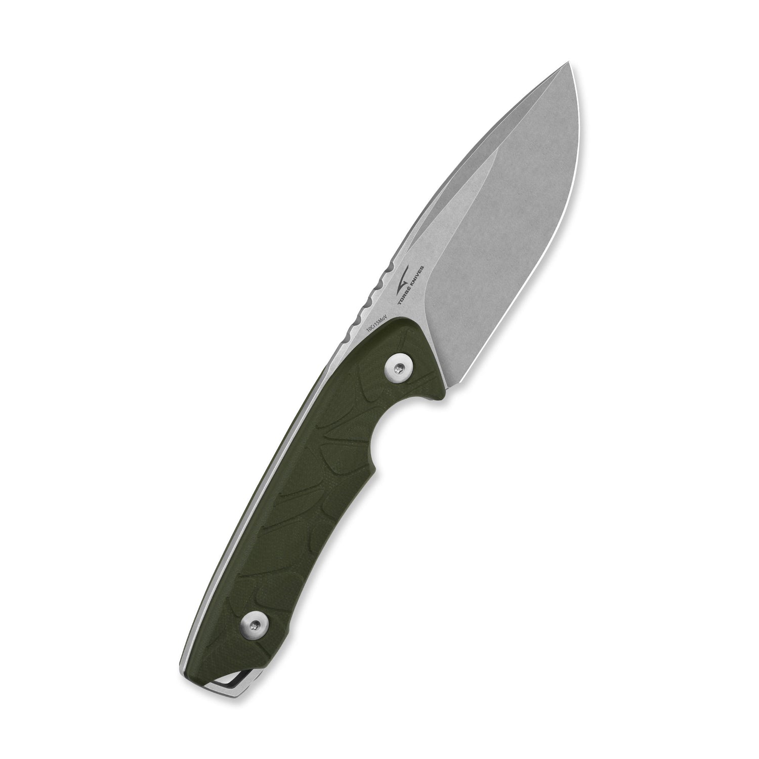 QSP Tiny TOT Fixed Blade Knife 10Cr15MoV Blade OD Green G10 Handle