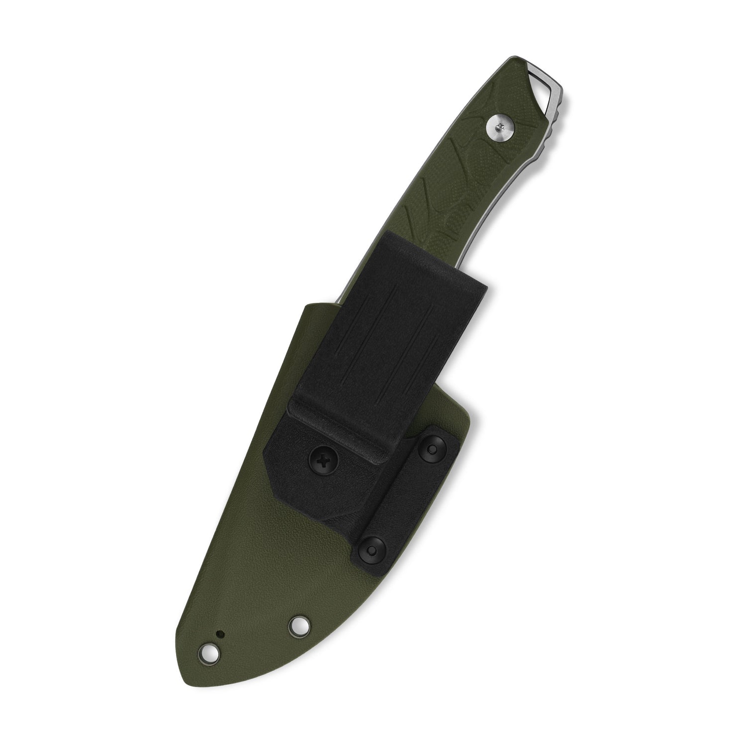 QSP Tiny TOT Fixed Blade Knife 10Cr15MoV Blade OD Green G10 Handle
