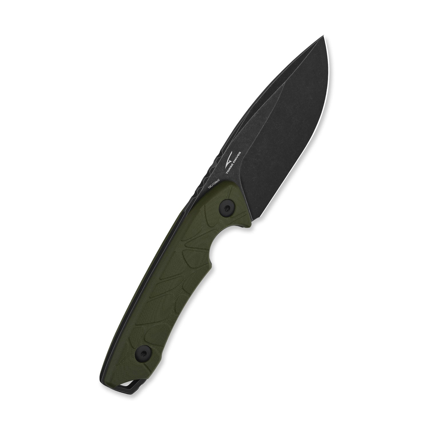 QSP Tiny TOT Fixed Blade Knife 10Cr15MoV Blade OD Green G10 Handle