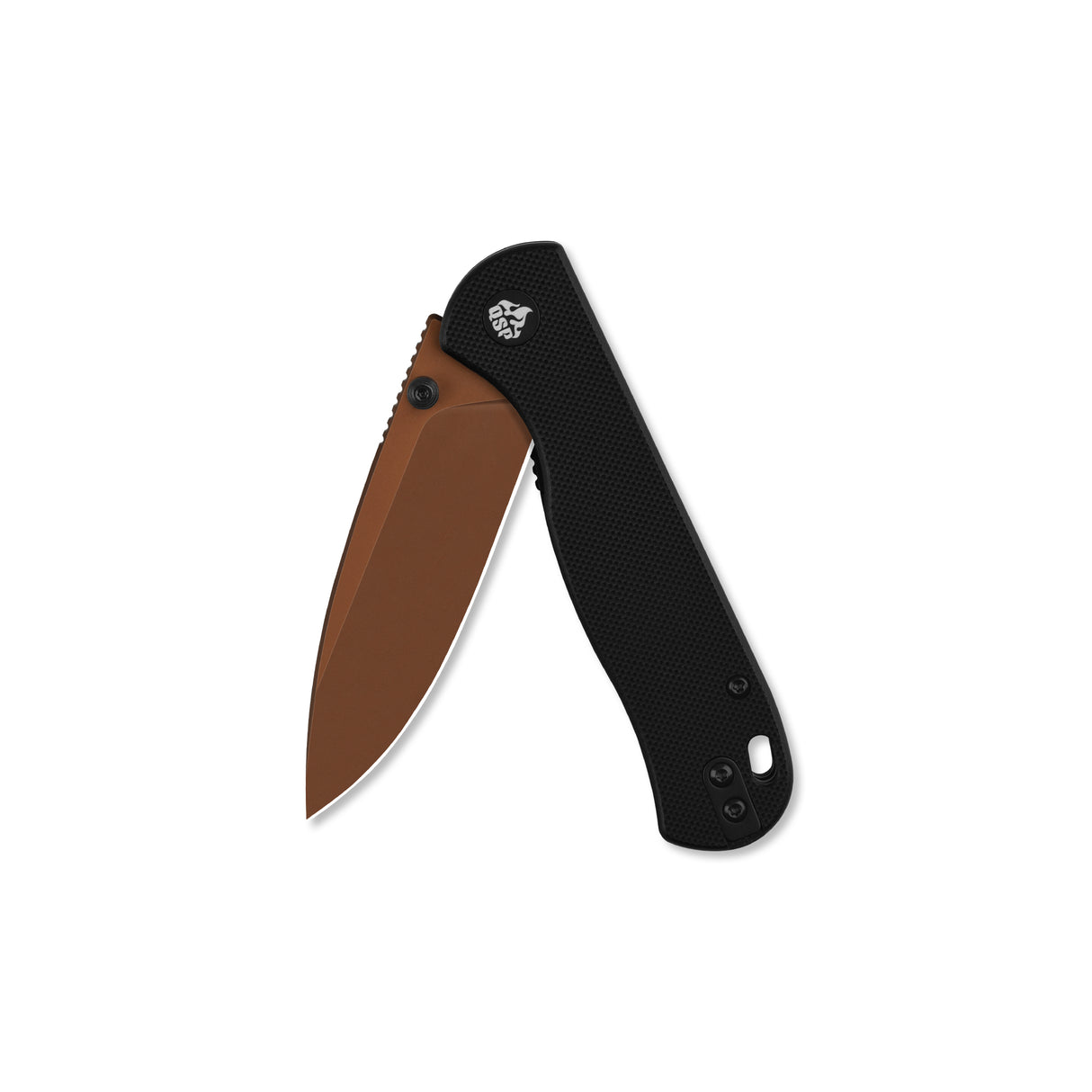 QSP Ferret Liner Lock Pocket Knife Nitro V blade Black G10 handle