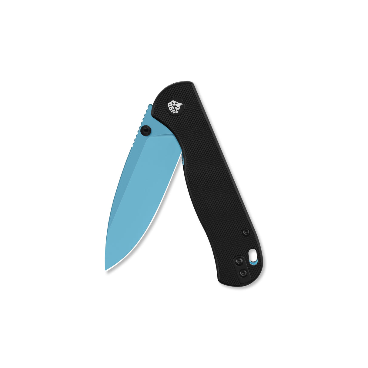 QSP Ferret Liner Lock Pocket Knife Nitro V blade Black G10 handle