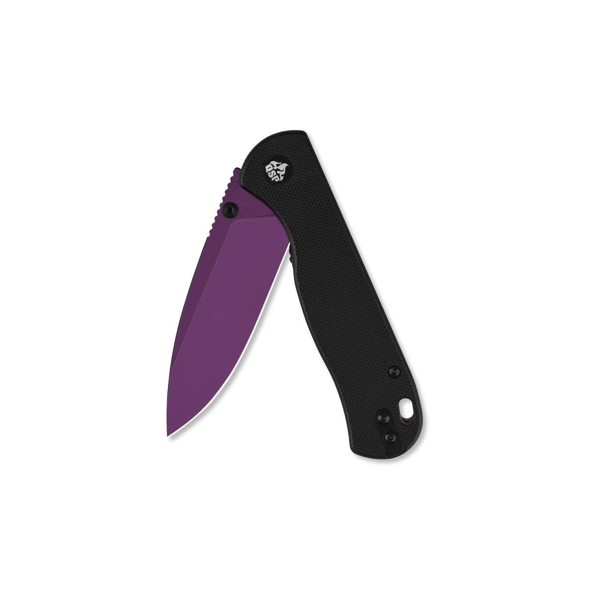 QSP Ferret Liner Lock Pocket Knife Nitro V blade Black G10 handle
