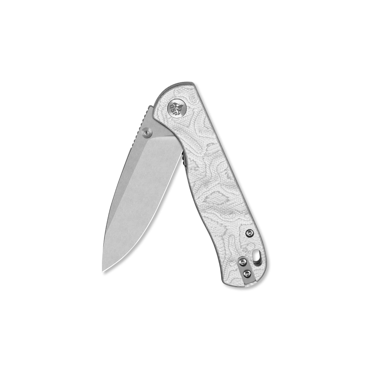 QSP Ferret Liner Lock Pocket Knife Notro V blade Aluminum Foil G10 handle