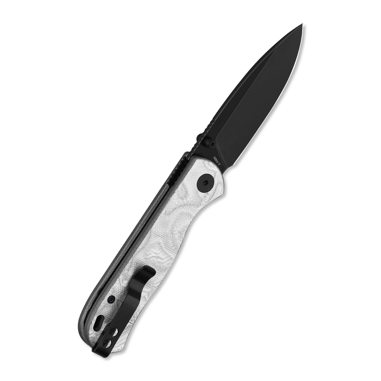 QSP Ferret Liner Lock Pocket Knife Notro V blade Aluminum Foil G10 handle