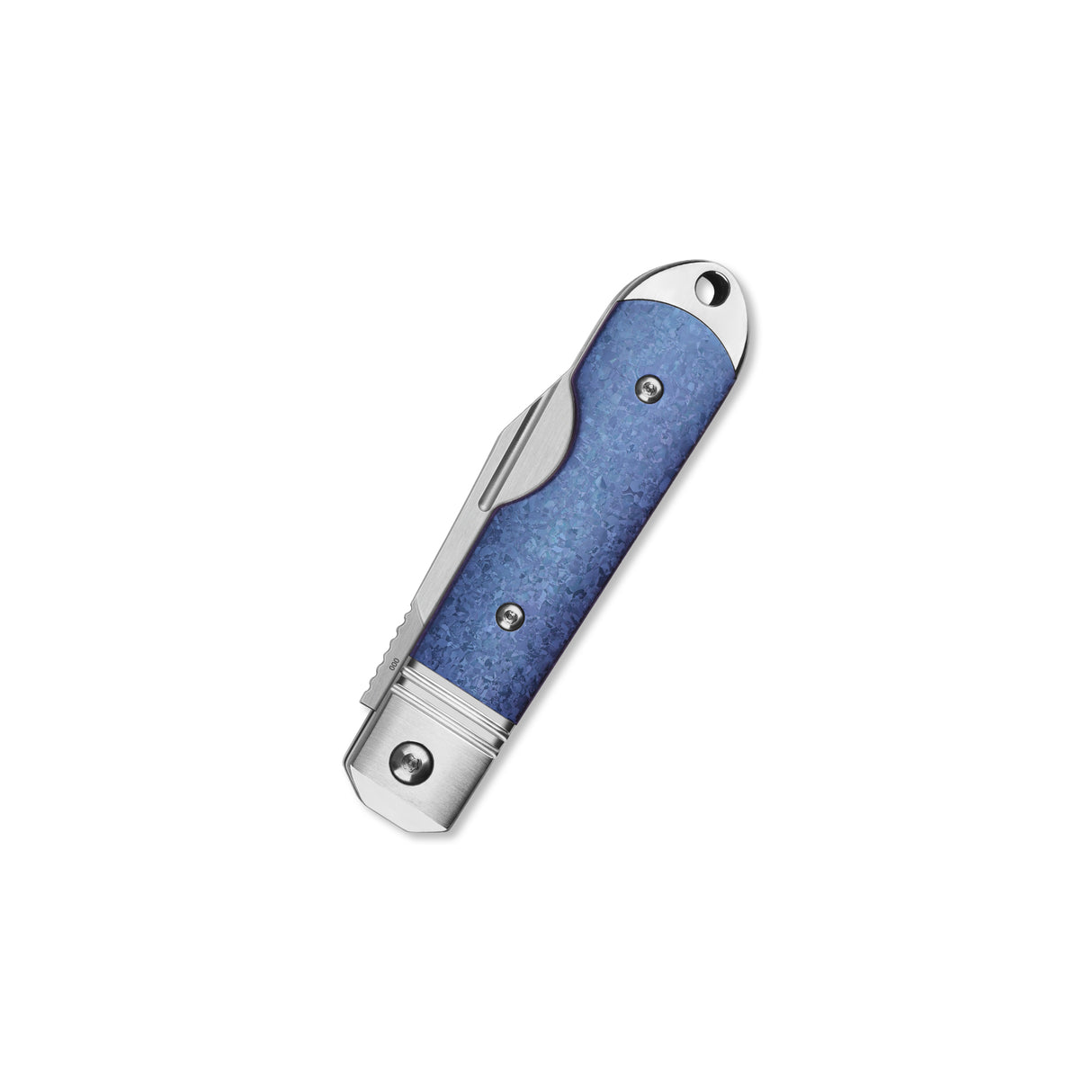 Limited Edition-QSP Moray Slip Joint Pocket Knife Vanax blade Blue Crystal Titanium Handle