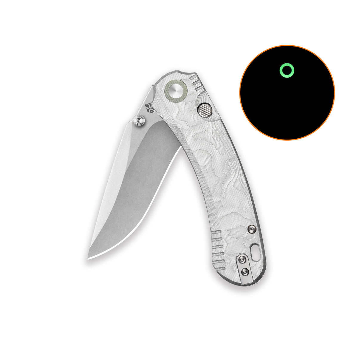 QSP Coyote Button Liner Lock Pocket Knife Nitro V blade Aluminum Foil G10 handle
