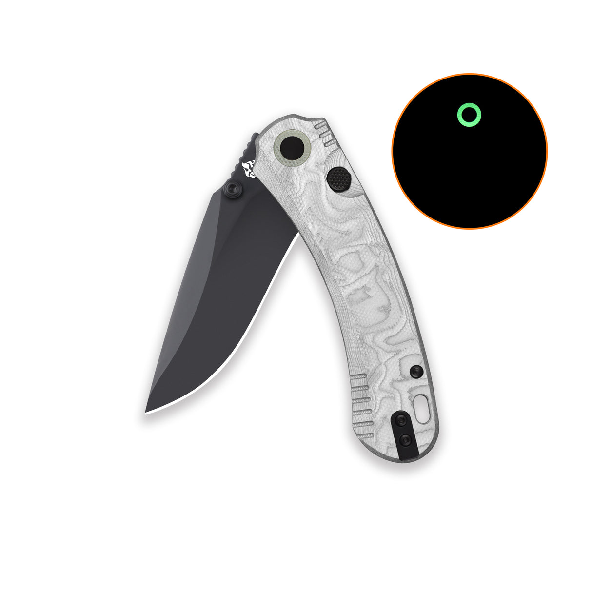 QSP Coyote Button Liner Lock Pocket Knife Nitro V blade Aluminum Foil G10 handle