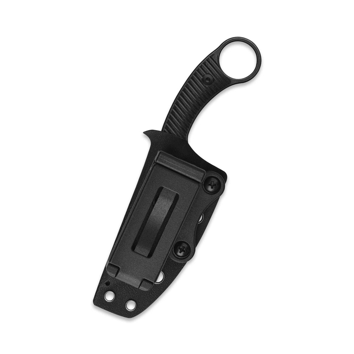 QSP Baby Viper Fixed Blade Knife 10Cr15MoV Blade Black G10 Handle