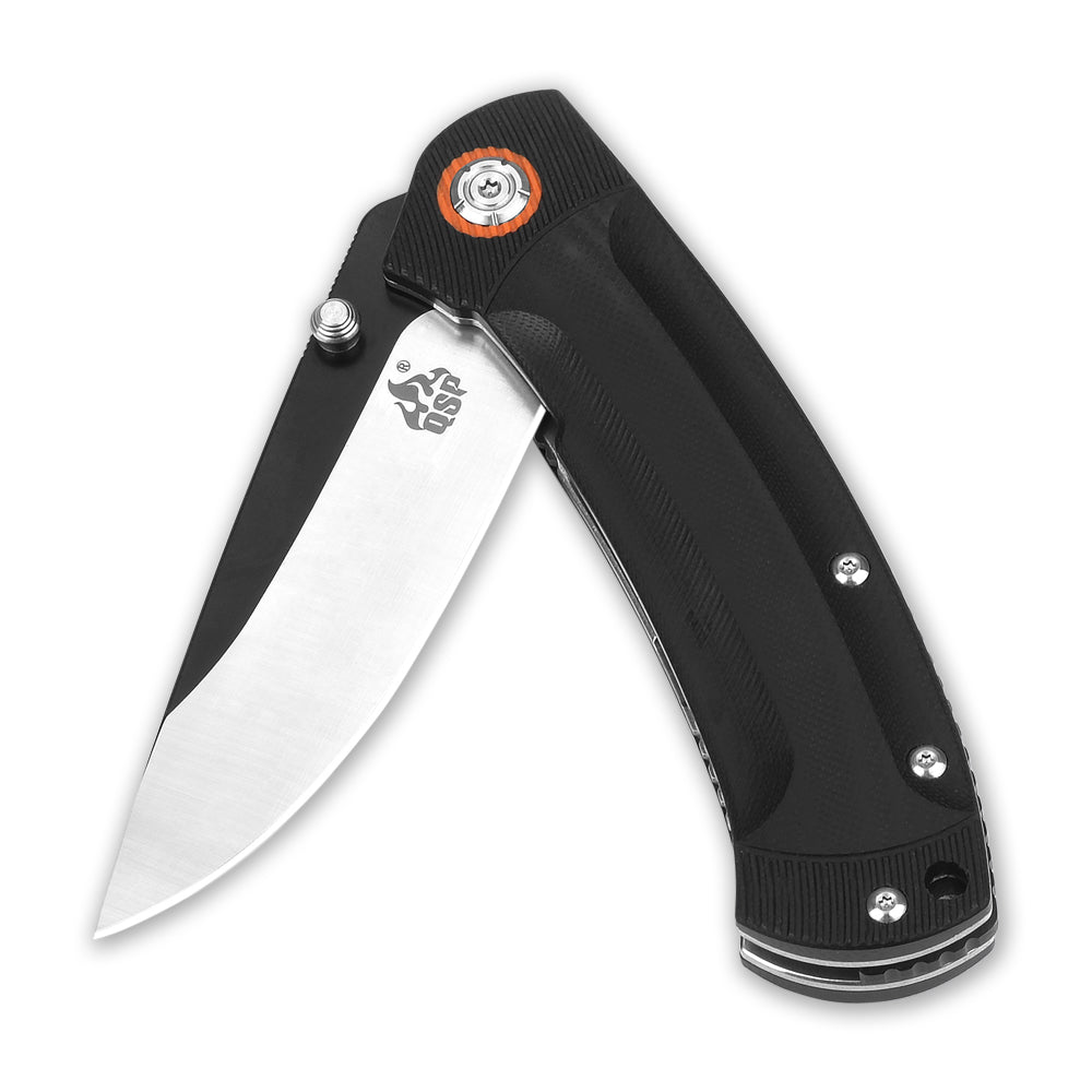 Copperhead Liner Lock Knife | 14C28N | G10 – QSP KNIFE