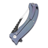 QSP Kylin Frame Lock Pocket Knife CPM S35VN Blade Titanium Handle