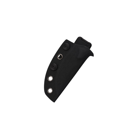 QSP Baby Viper Fixed Blade Knife Laminated Damascus Blade Abalone Handle