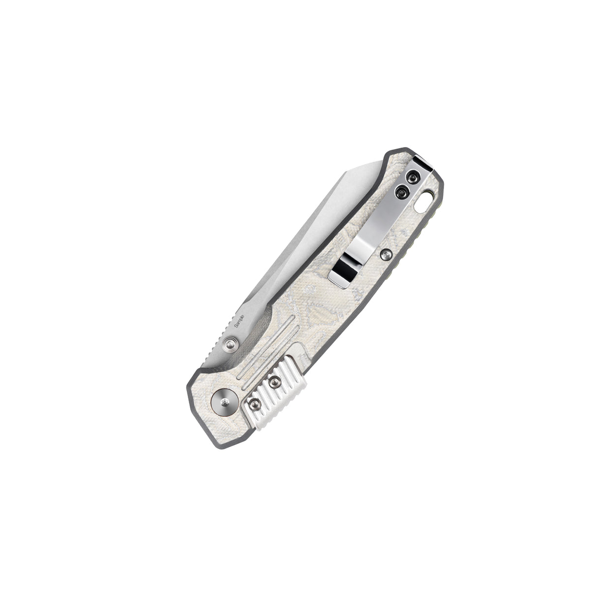 QSP Badger Rack Lock Pocket Knife Nitro V blade G10 with Aluminum Foil handle