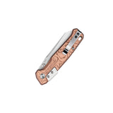 QSP Badger Rack Lock Pocket Knife Nitro V blade G10 with Copper Foil handle