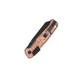 QSP Badger Rack Lock Pocket Knife Nitro V blade G10 with Copper Foil handle
