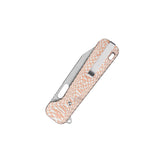 QSP Chameleon Liner Lock Pocket Knife 14C28N blade G10 with Copper and Aluminum Foil handle