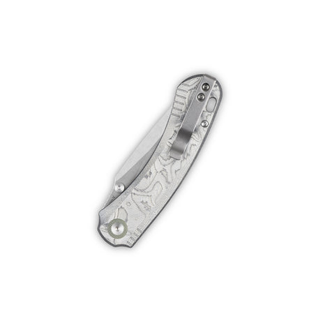 QSP Coyote Button Liner Lock Pocket Knife Nitro V blade Aluminum Foil G10 handle