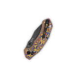 QSP Elk Glyde Lock Pocket Knife 14C28N blade Colorful Micarta handle