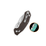 QSP Elk Glyde Lock Pocket Knife 14C28N blade Glow-in-the-Dark Micarta handle
