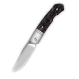 QSP Heron Slip Joint Pocket Knife Nitro V blade Brass Copper Mesh Resin Handle