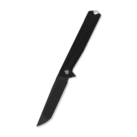 QSP Mantis Liner Lock Pocket Knife Nitro V blade Black G10 handle