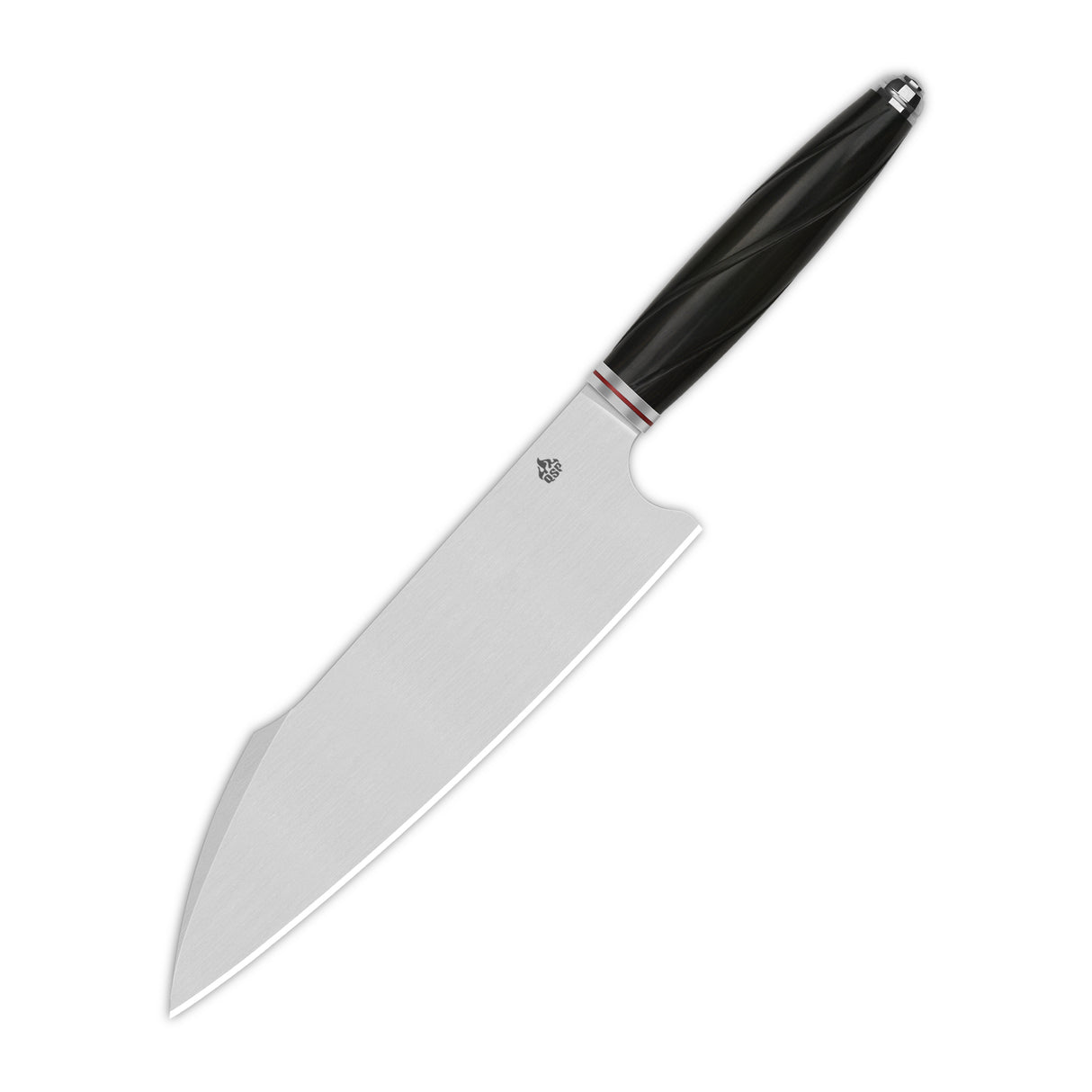 QSP Kitchen Knife 8'' Harpoon Chef 14C28N Blade Ebony Wood Handle Mulan Series QS-KK-001A