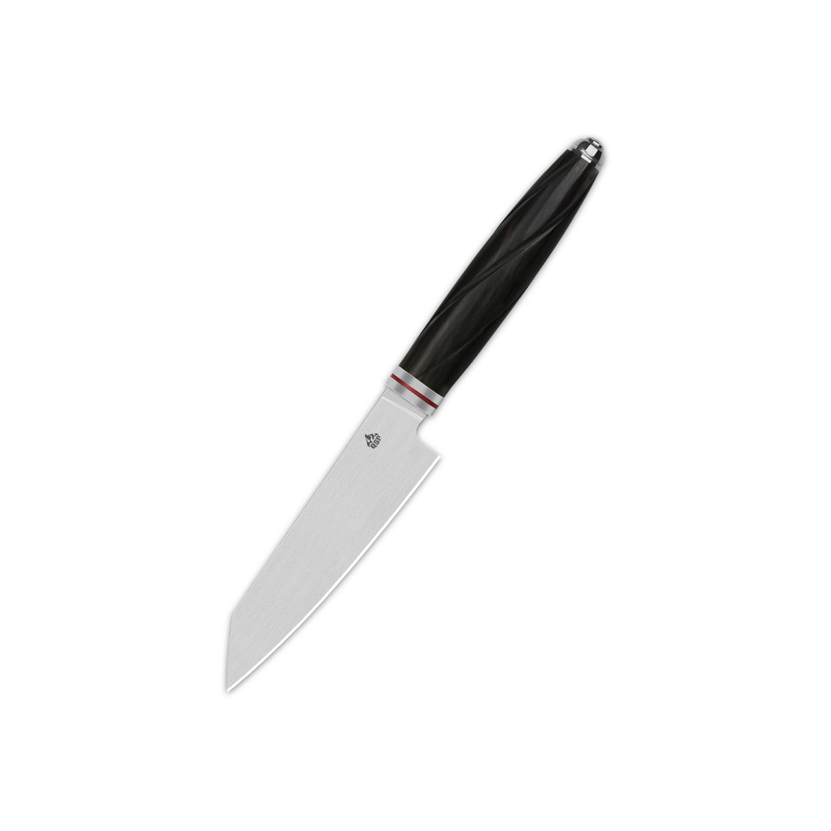 QSP Mulan Series 4'' Kiritsuke knife with ebony wood handle and 14C28N blade
