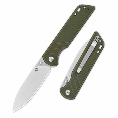 QSP Parrot V2 Liner Lock Pocket knife D2 Blade G10 Handle Ball Bearings