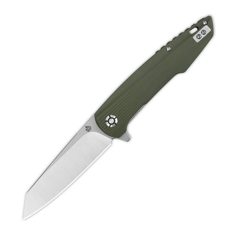 QSP Phoenix Liner Lock Pocket Knife D2 blade Green G10 Handle