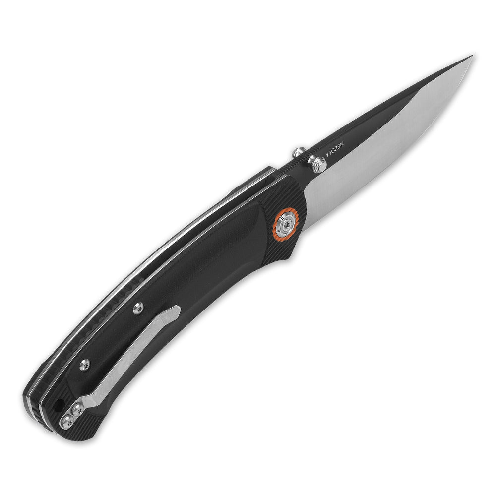 Copperhead Liner Lock Knife | 14C28N | G10 – QSP KNIFE