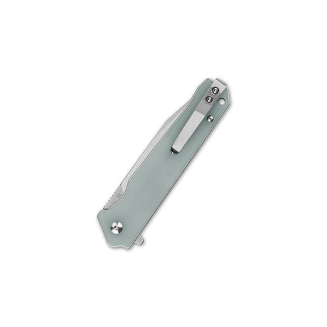 QSP Mamba V2 pocket knife with jade handle and stainless steel clip