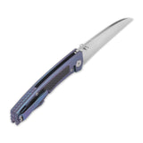 QSP Songbird Pocket Knife S35VN blade Titanium Handle with Carbon Fiber Inlay