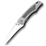 QSP Songbird Pocket Knife S35VN blade Titanium Handle with Carbon Fiber Inlay