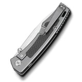 QSP Songbird Pocket Knife S35VN blade Titanium Handle with Carbon Fiber Inlay