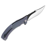 QSP Kylin Frame Lock Pocket Knife S35VN Blade Titanium Handle