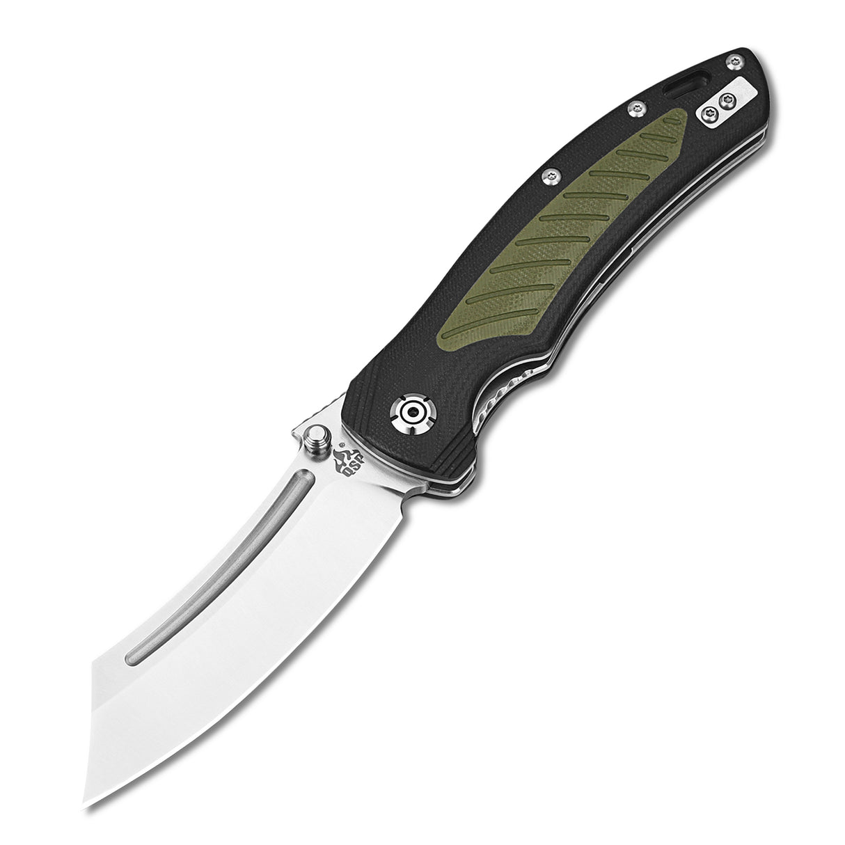 QSP Platypus Liner Lock Pocket Knife 14C28N Blade G10 Handle with Ti Backspacer