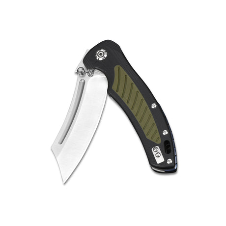 QSP Platypus Liner Lock Pocket Knife 14C28N Blade G10 Handle with Ti Backspacer
