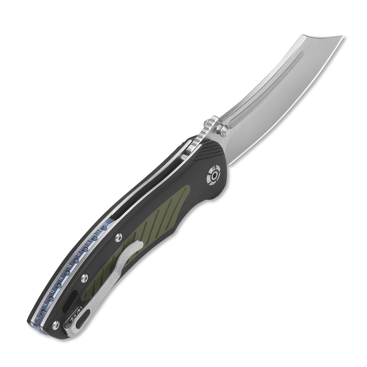 QSP Platypus Liner Lock Pocket Knife 14C28N Blade G10 Handle with Ti Backspacer
