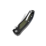 QSP Platypus Liner Lock Pocket Knife 14C28N Blade G10 Handle with Ti Backspacer
