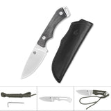 QSP Workaholic Fixed blade knife N690 blade Micarta handle