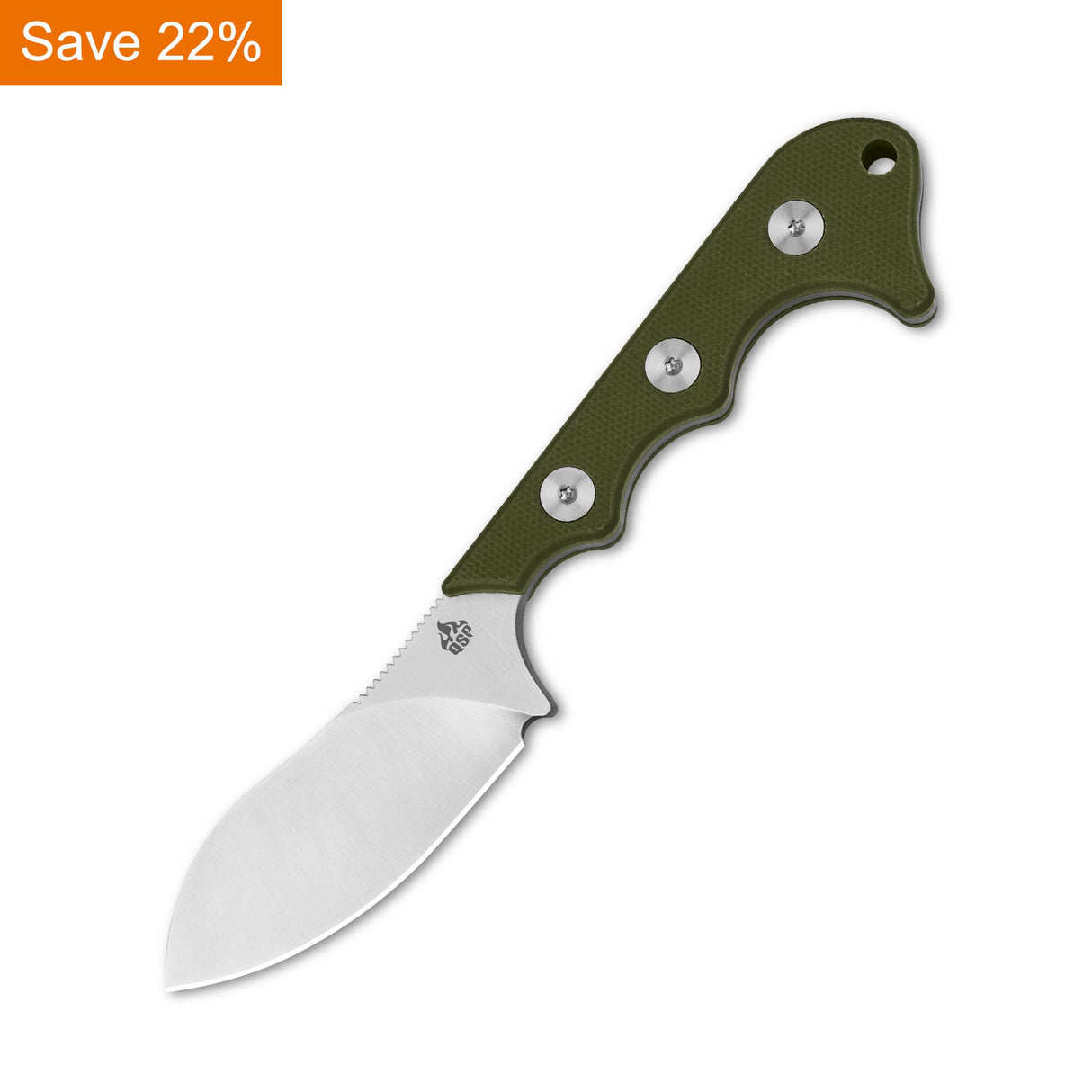 QSP Neckmuk Neck Knfie D2 blade G10 handle with Kydex sheath