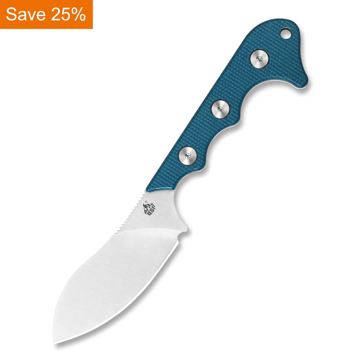 QSP Neckmuk Neck Knife D2 blade Micarta handle with Kydex sheath