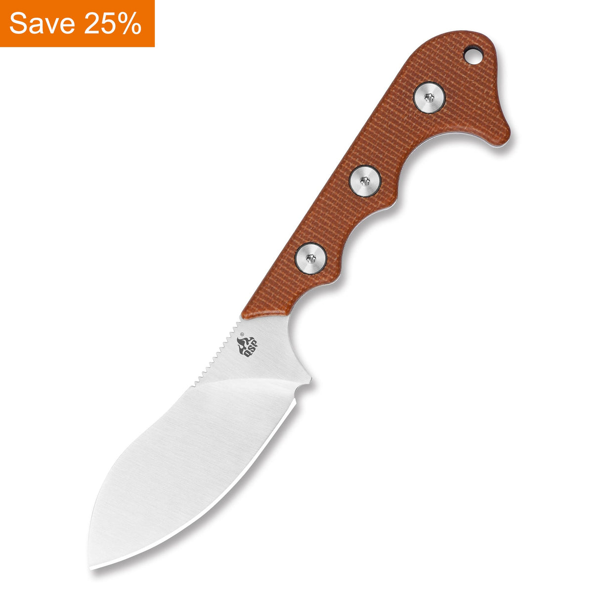 QSP Neckmuk Neck Knife D2 blade Micarta handle with Kydex sheath