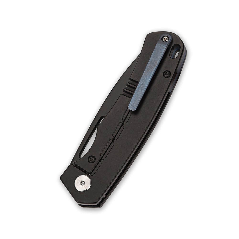 QSP Puffin Frame Lock Pocket Knife S35VN Blade Titanium Handle with Carbon Fiber inlay