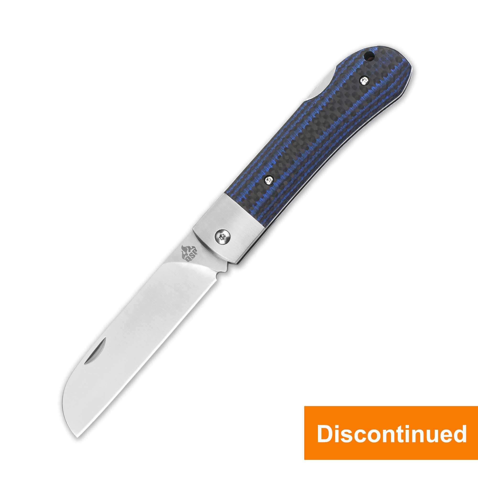 QSP Worker | N690 Lock Back | CF & Blue G10 Handle – QSP KNIFE