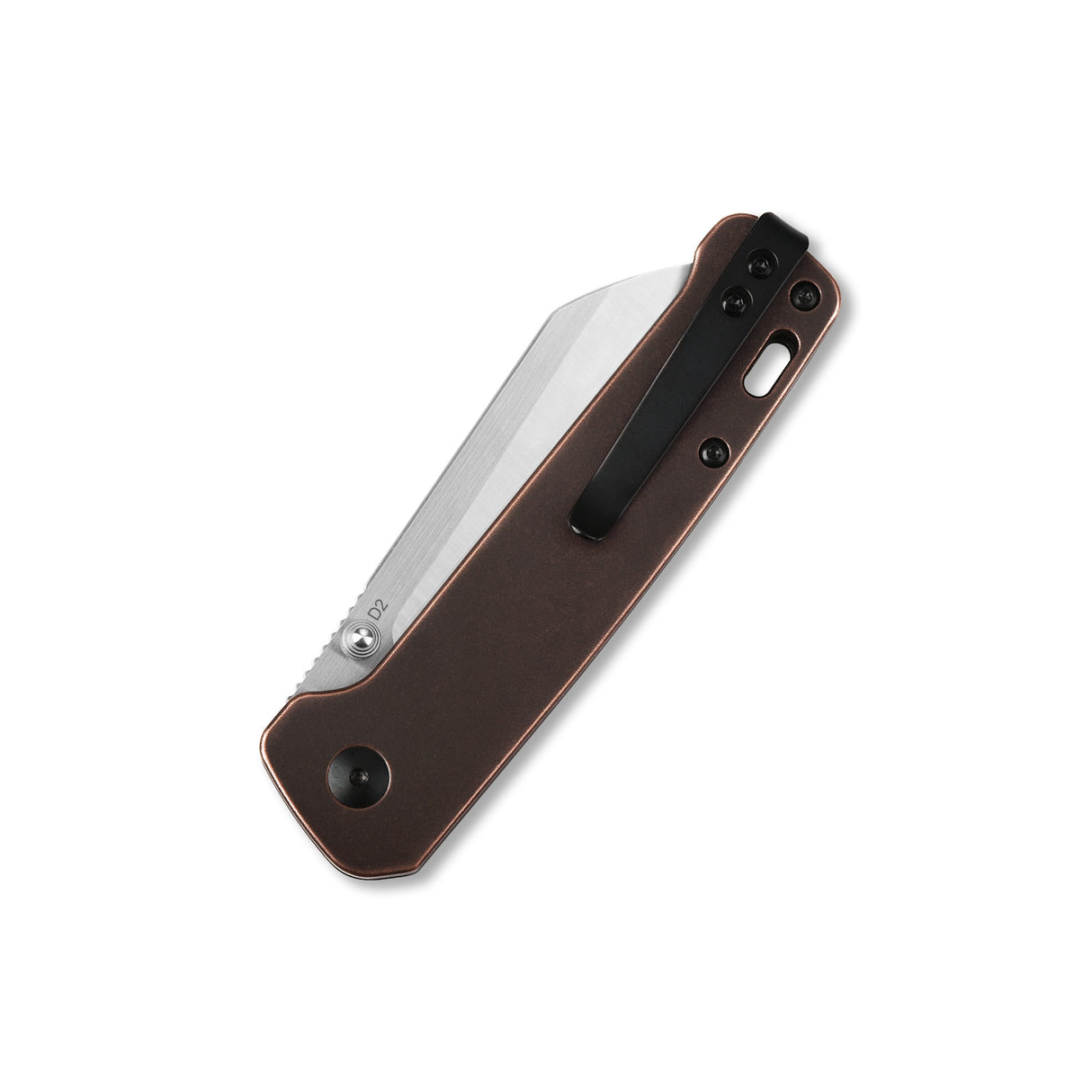QSP Penguin Liner Lock Pocket Knife D2 blade Copper Handle