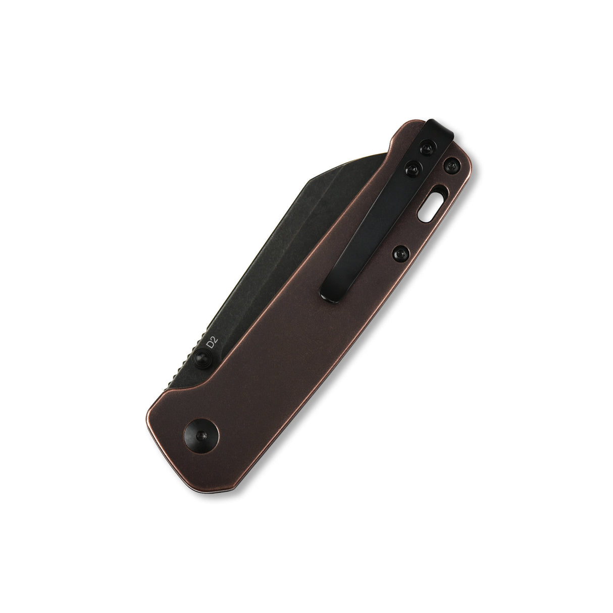 QSP Penguin Liner Lock Pocket Knife D2 blade Copper Handle