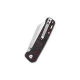 QSP Penguin Liner Lock Pocket Knife D2 Blade Carbon Fiber Handle